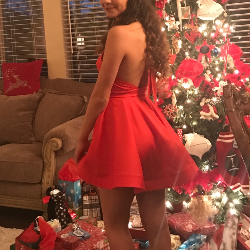 cute red dress